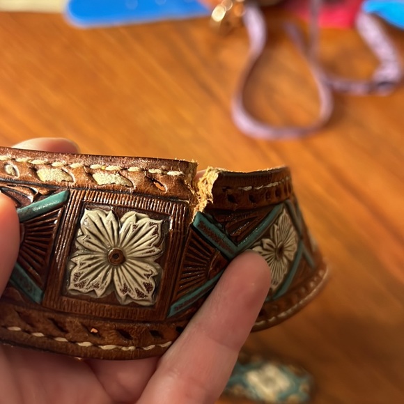 Vintage leather belt - Picture 4 of 4